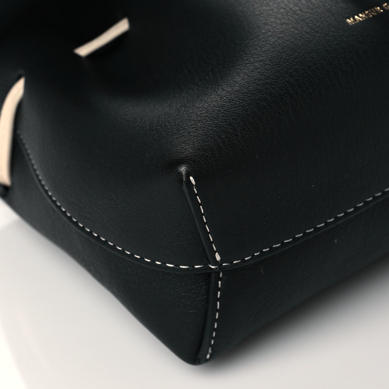 Mansur Gavriel Calfskin Mini Mini Lady Bag Black White 8 of 9