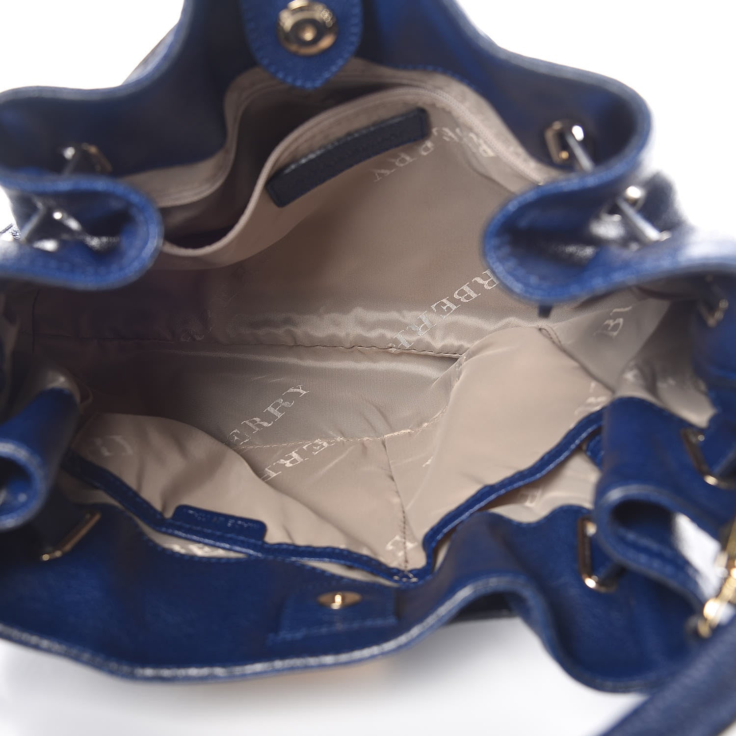 Burberry Grainy Calfskin Medium Wilenmore Hobo Blue 5 of 10