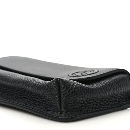 Gucci Pebbled Calfskin Soho Flap Belt Bag Black 9 of 9