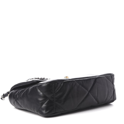 Chanel Lambskin Quilted Medium 19 Flap Black 4 of 11