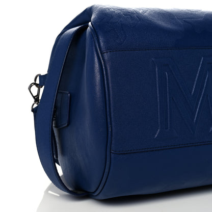 MCM Smooth Calfskin Lion Camo Crossbody Bag Blue 9 of 16