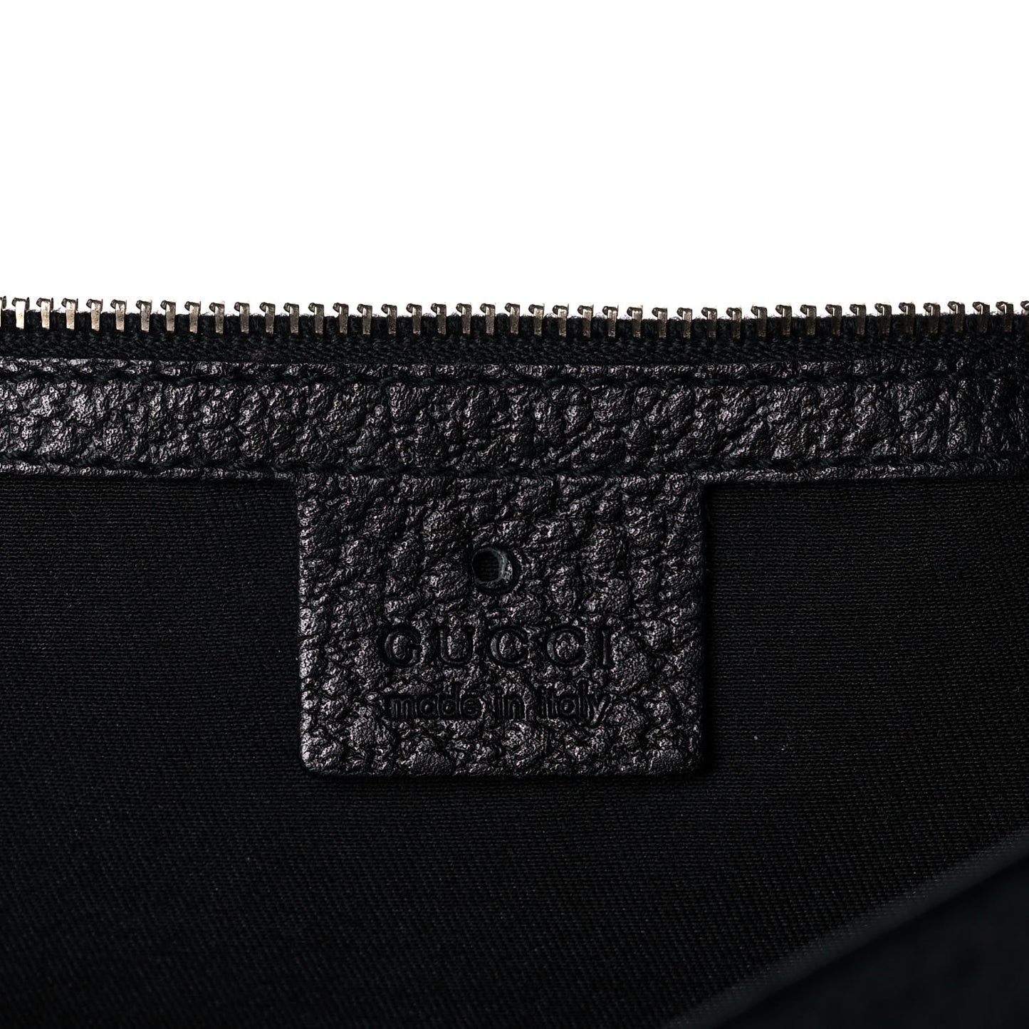 Pebbled Calfskin Web Blondie Hobo Black