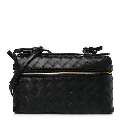 Bottega Veneta Calfskin Intrecciato Bang Bang Vanity Case Black 1 of 10