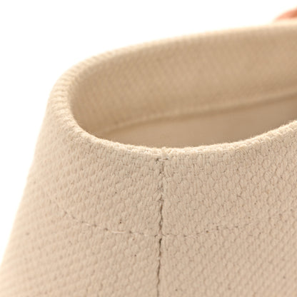 Celine Canvas Calfskin Horizontal Cabas Natural Tan 13 of 14