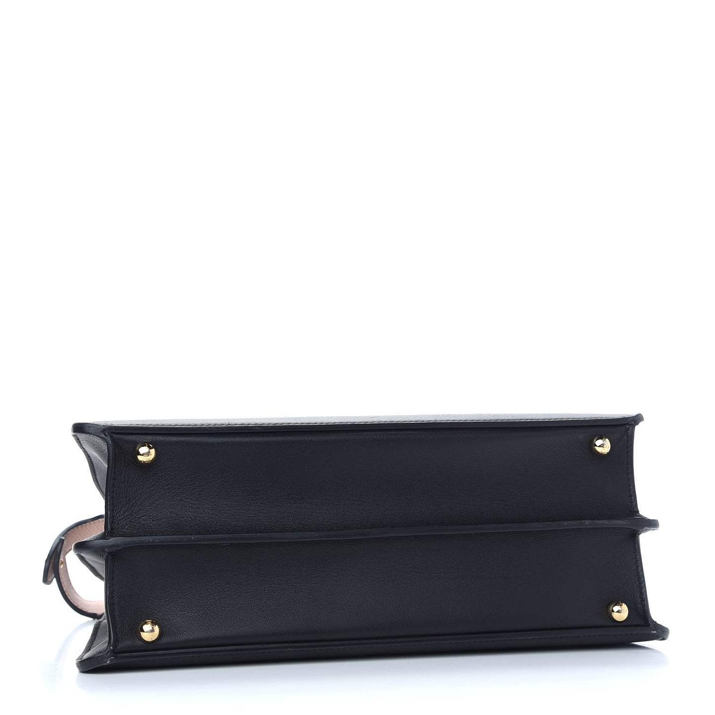 Vitello Seta Shiny Nappa Medium Peekaboo I SEE U Satchel Black Light Rose
