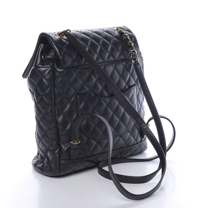 Chanel Lambskin Quilted Large Urban Spirit Backpack Black 2 of 9