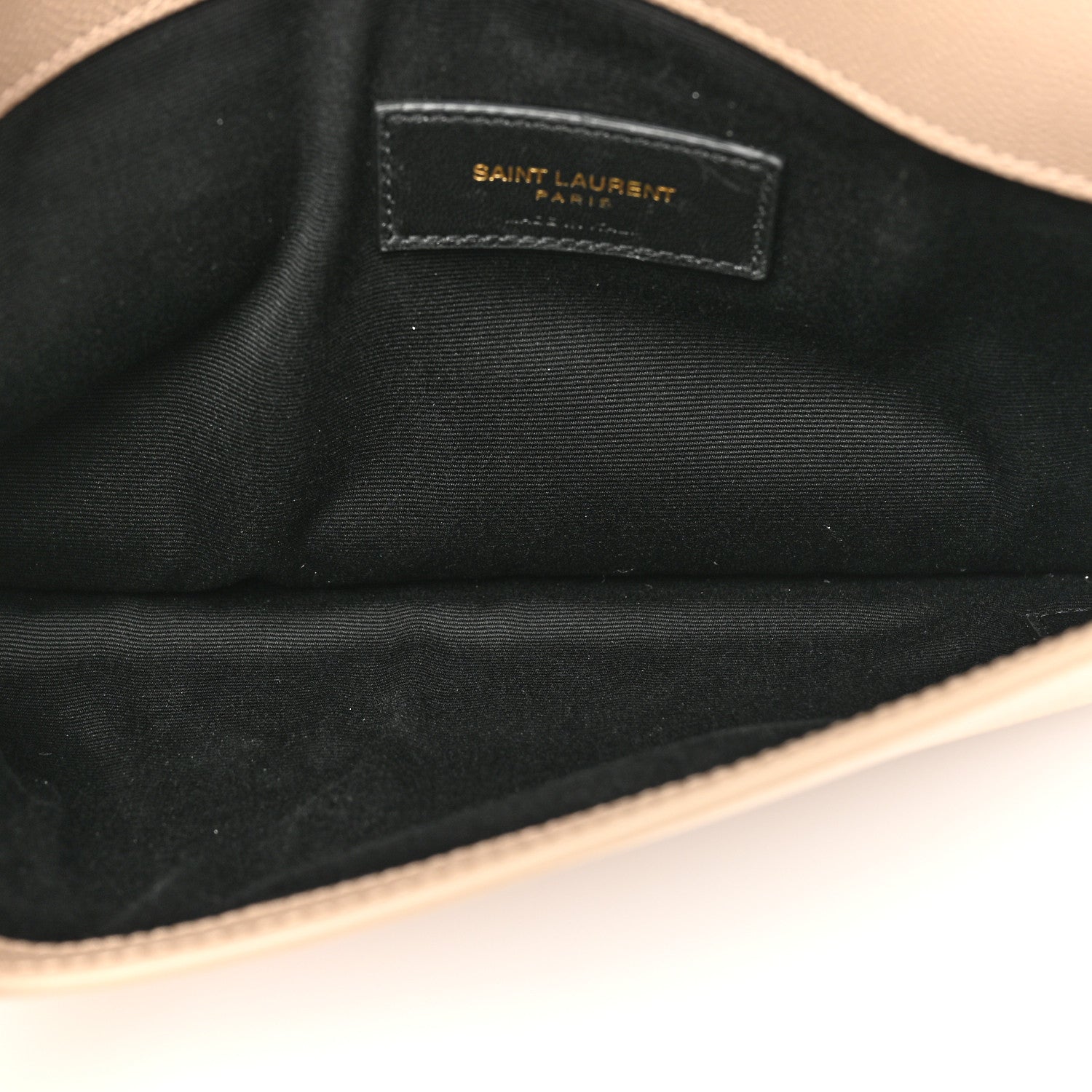 Saint Laurent Grain De Poudre Uptown Pouch Dark Beige 5 of 9