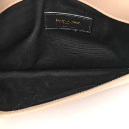 Saint Laurent Grain De Poudre Uptown Pouch Dark Beige 5 of 9