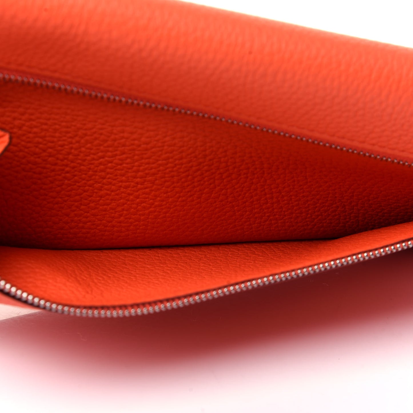Togo Dogon Recto Verso Wallet Orange Poppy Rose Candy