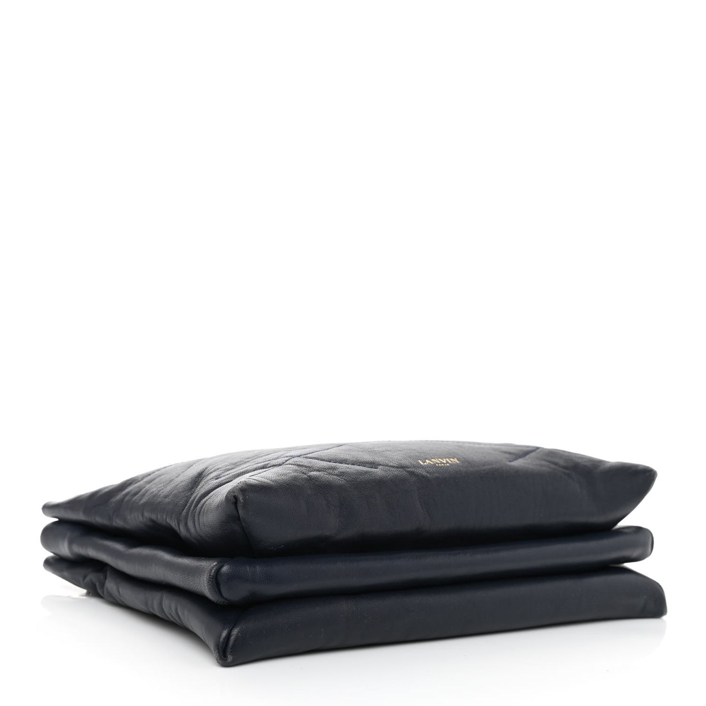 Lambskin Quilted Small Sugar Shoulder Bag Navy