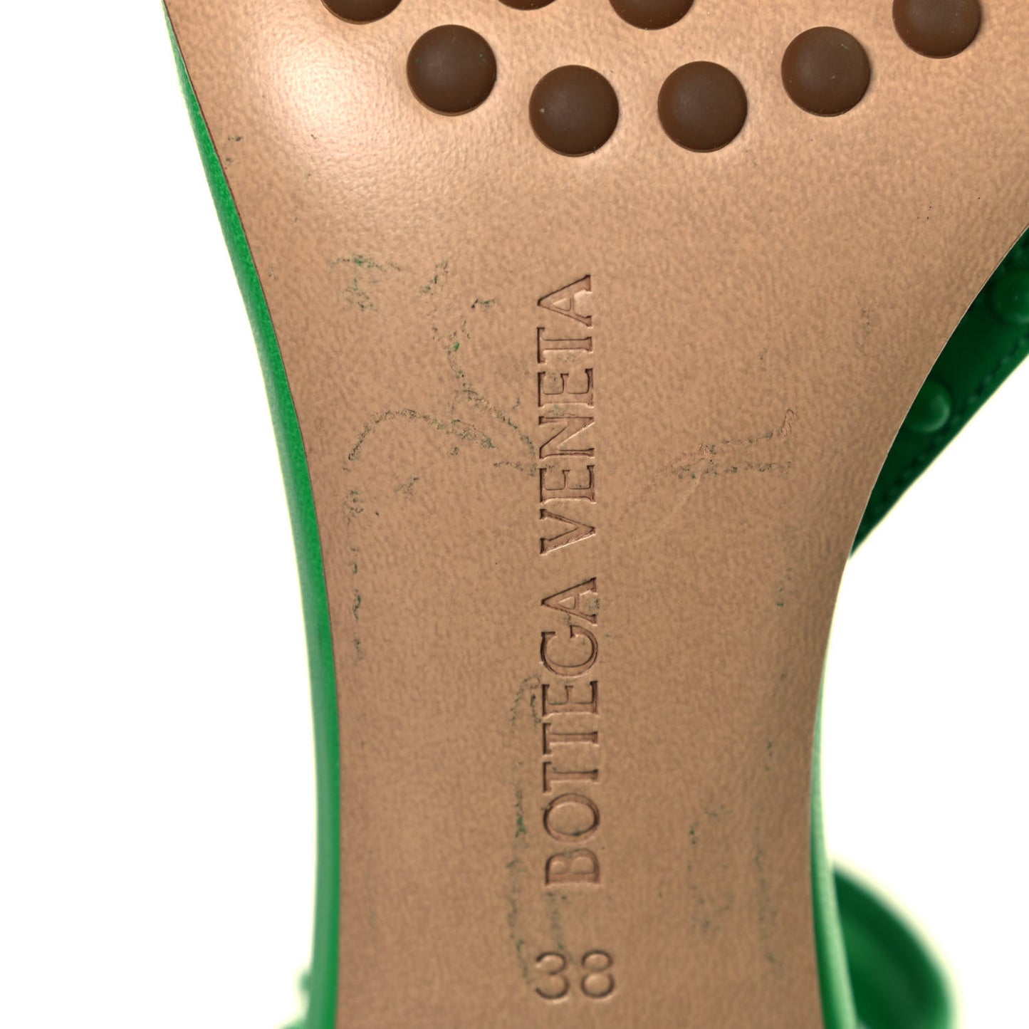 Nappa Lagoon Bubble 100mm Sandals 38 Grass