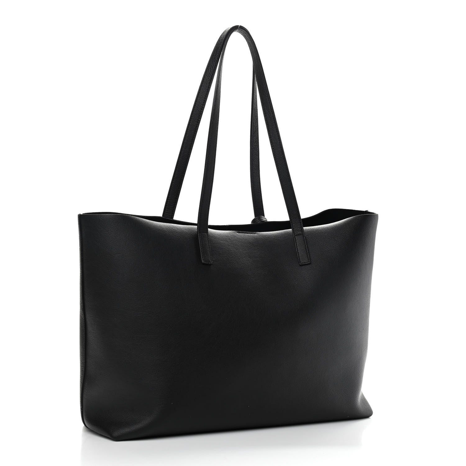 Saint Laurent Calfskin Large Shopping Tote Black 4 of 10