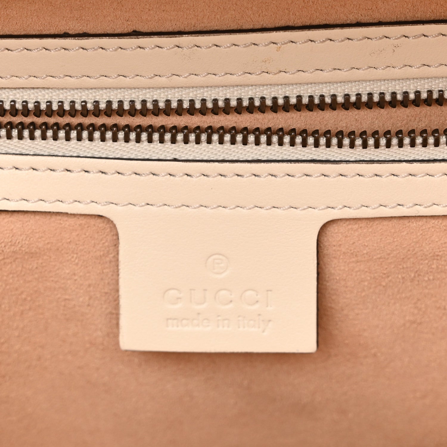 Gucci Calfskin Matelasse Sylvie Web Small GG Marmont Top Handle Shoulder Bag White 5 of 9