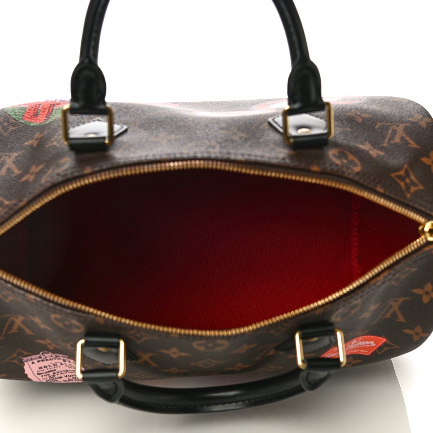 Louis Vuitton Monogram My World Tour Speedy Bandouliere 30 Black 5 of 13