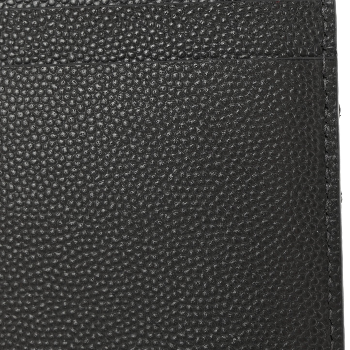 Grain De Poudre Matelasse Chevron Monogram Fragments Zippered Card Case Coal