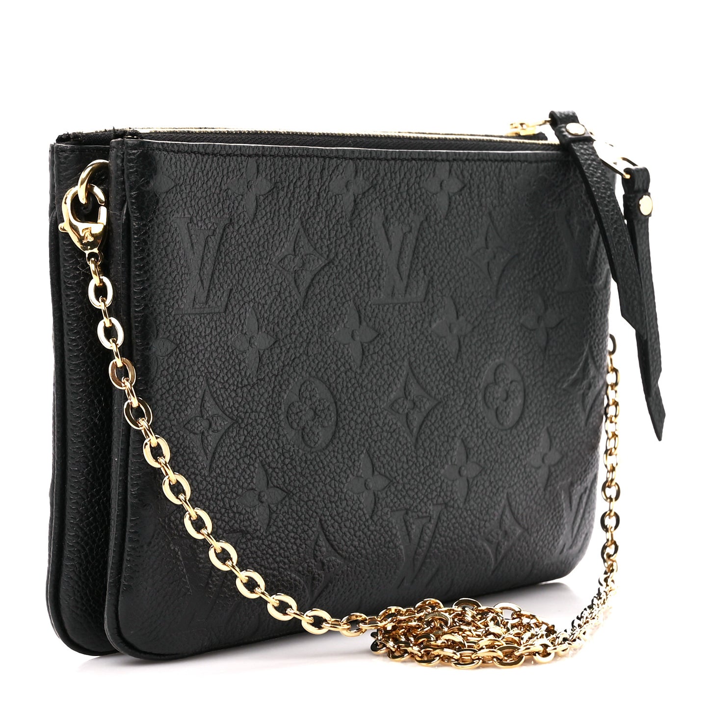 Empreinte Double Zip Pochette Black