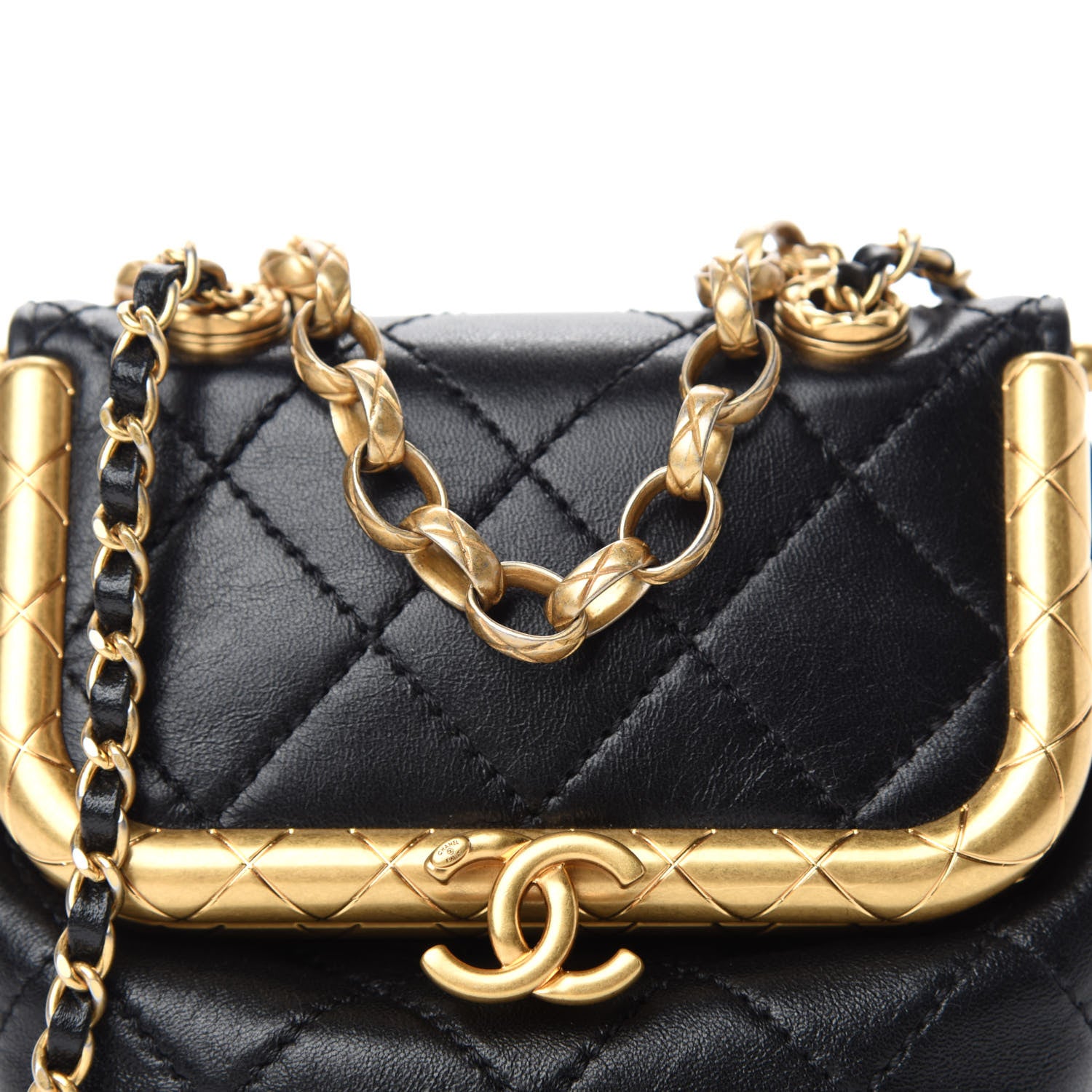 Chanel Lambskin Quilted Small My Crush Bag Black 10 of 11