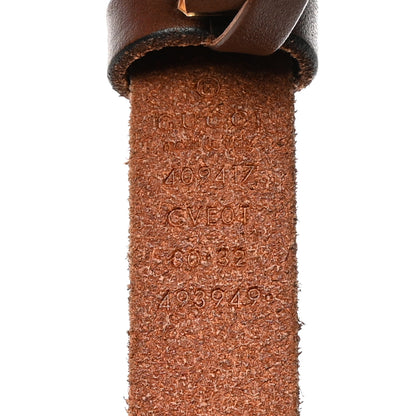 Gucci Faded Calfskin Double G 20mm Belt 80 32 Cuir 5 of 5