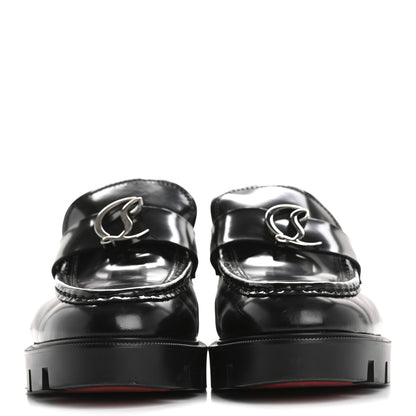 Christian Louboutin Abrasivato Womens CL Moc Lug Flat Loafers 38.5 Black 3 of 14