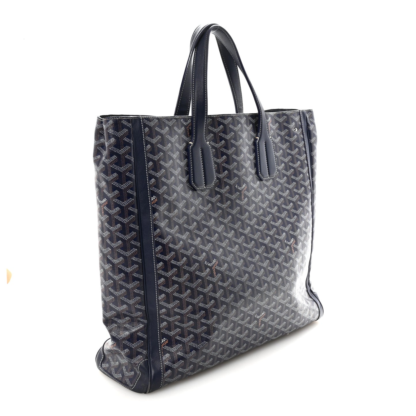 Goyardine Voltaire III Tote Navy