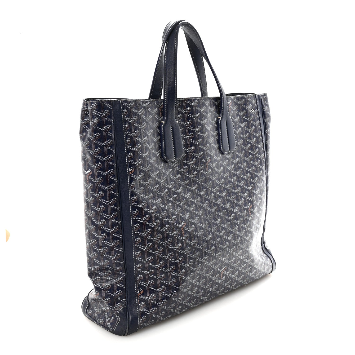 Goyard Goyardine Voltaire III Tote Navy 4 of 10