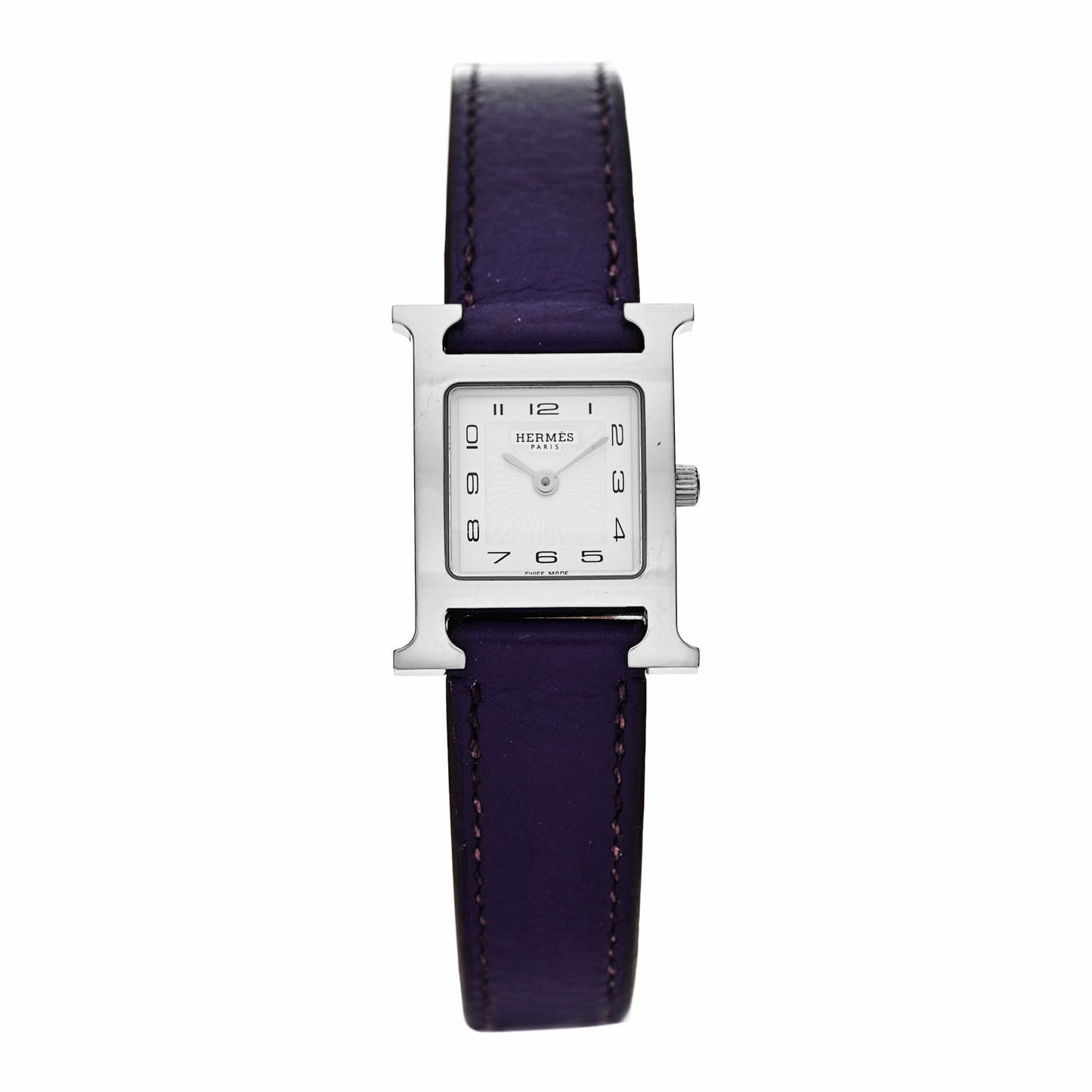 Stainless Steel Swift 21mm Heure H Hour Quartz Watch Iris