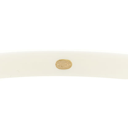 Chanel Resin CC Pearl Cuff Transparent White 4 of 4