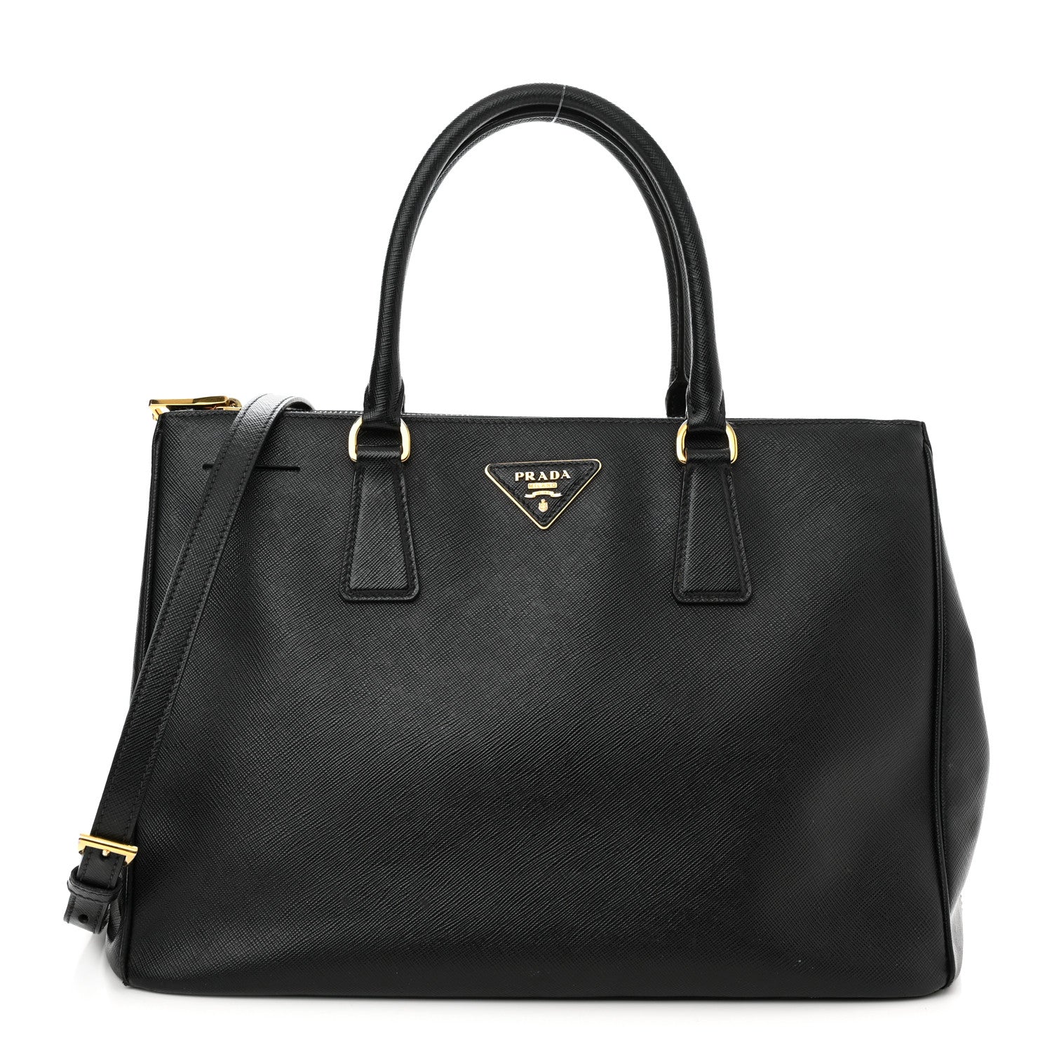 Prada Saffiano Large Galleria Double Zip Tote Black 1 of 16