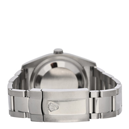 Rolex Stainless Steel 18K White Gold Diamond 36mm Oyster Perpetual Datejust Watch Black 116234 3 of 5