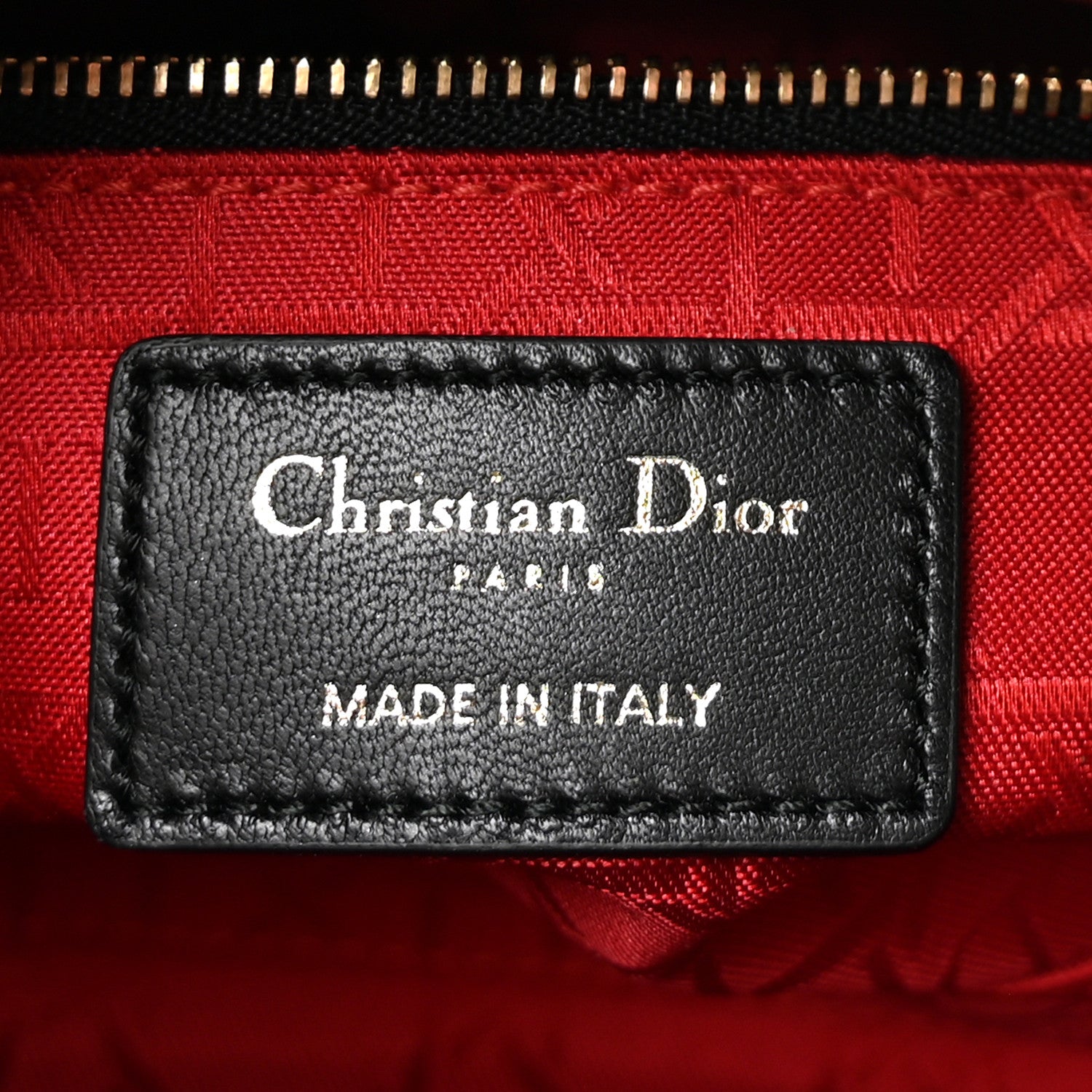 Christian Dior Lambskin Cannage Mini Lady Dior Black 6 of 10