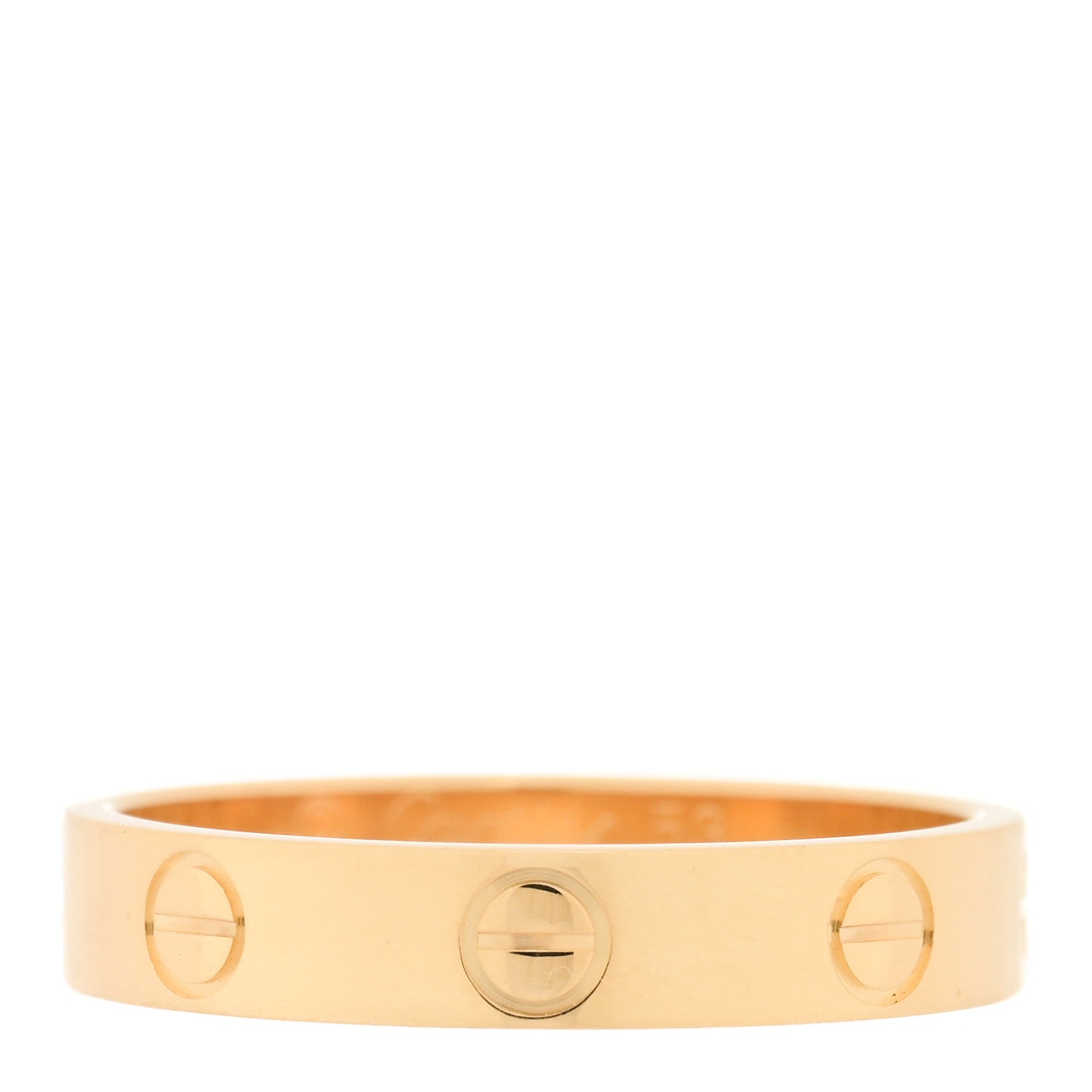 Cartier 18K Yellow Gold 3.5mm LOVE Wedding Band Ring 53 6.5 1 of 4