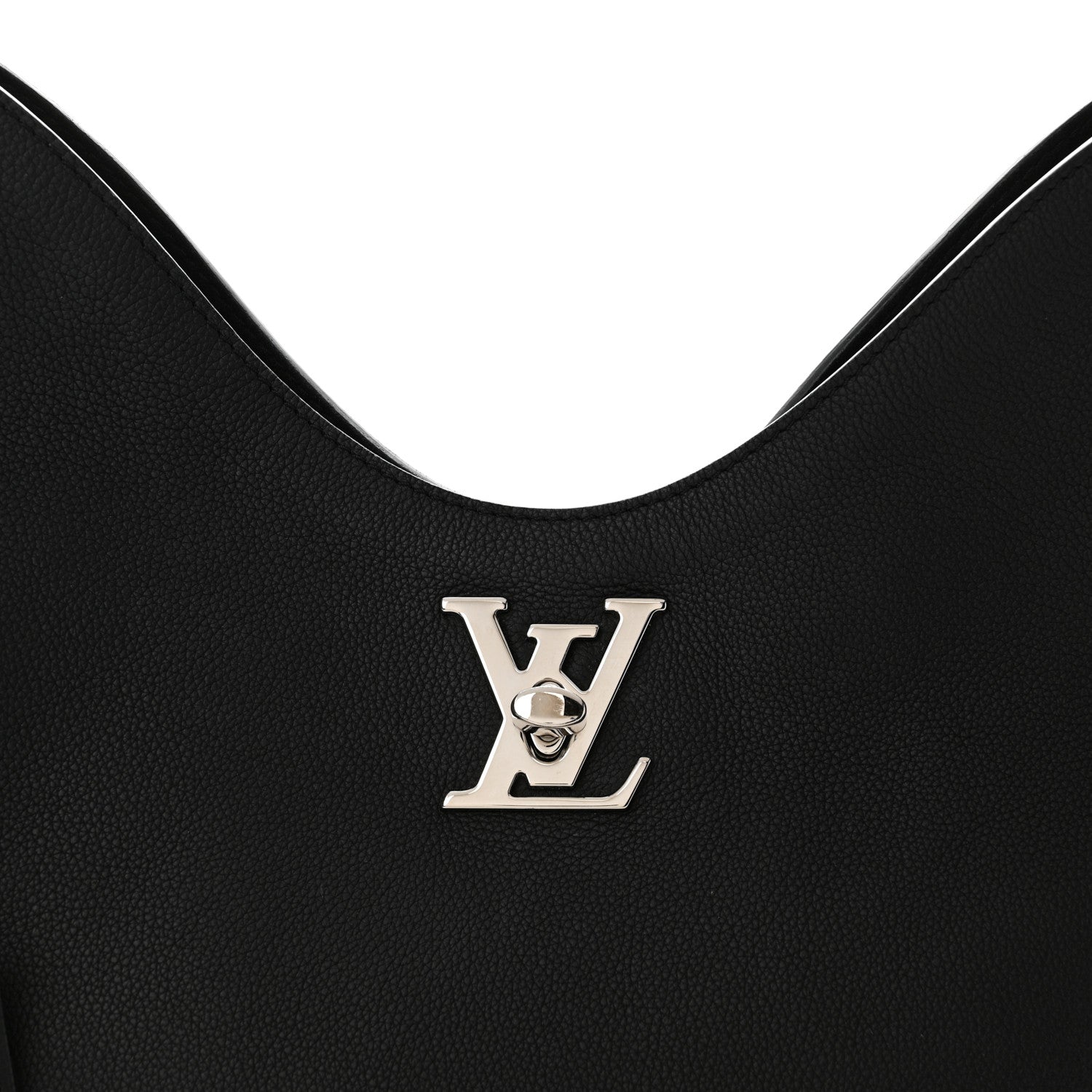 Louis Vuitton Calfskin Lockme Hobo Black 7 of 15