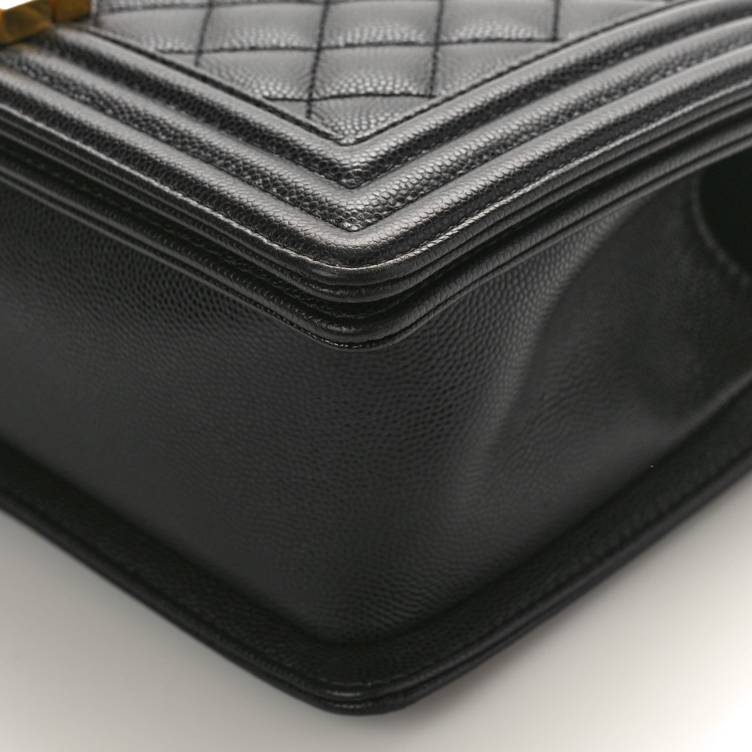 Chanel Caviar Quilted Medium Boy Flap Black 9 of 10