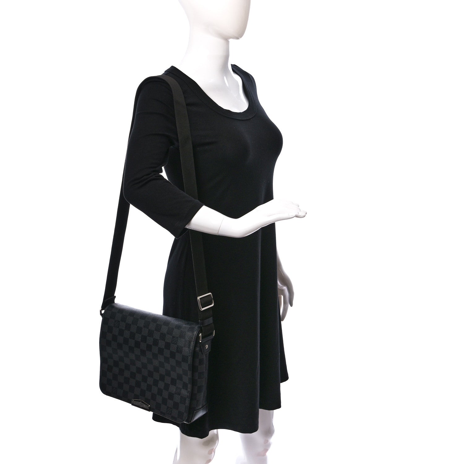 Louis Vuitton Damier Graphite District PM 3 of 9