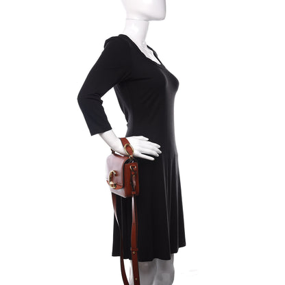 Chloe Shiny Calfskin Suede Mini C Bag Sepia Brown 3 of 12