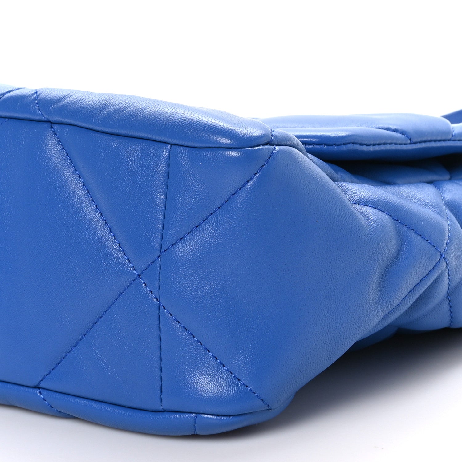 Chanel Lambskin Quilted Large Chanel 19 Flap Blue 10 of 11