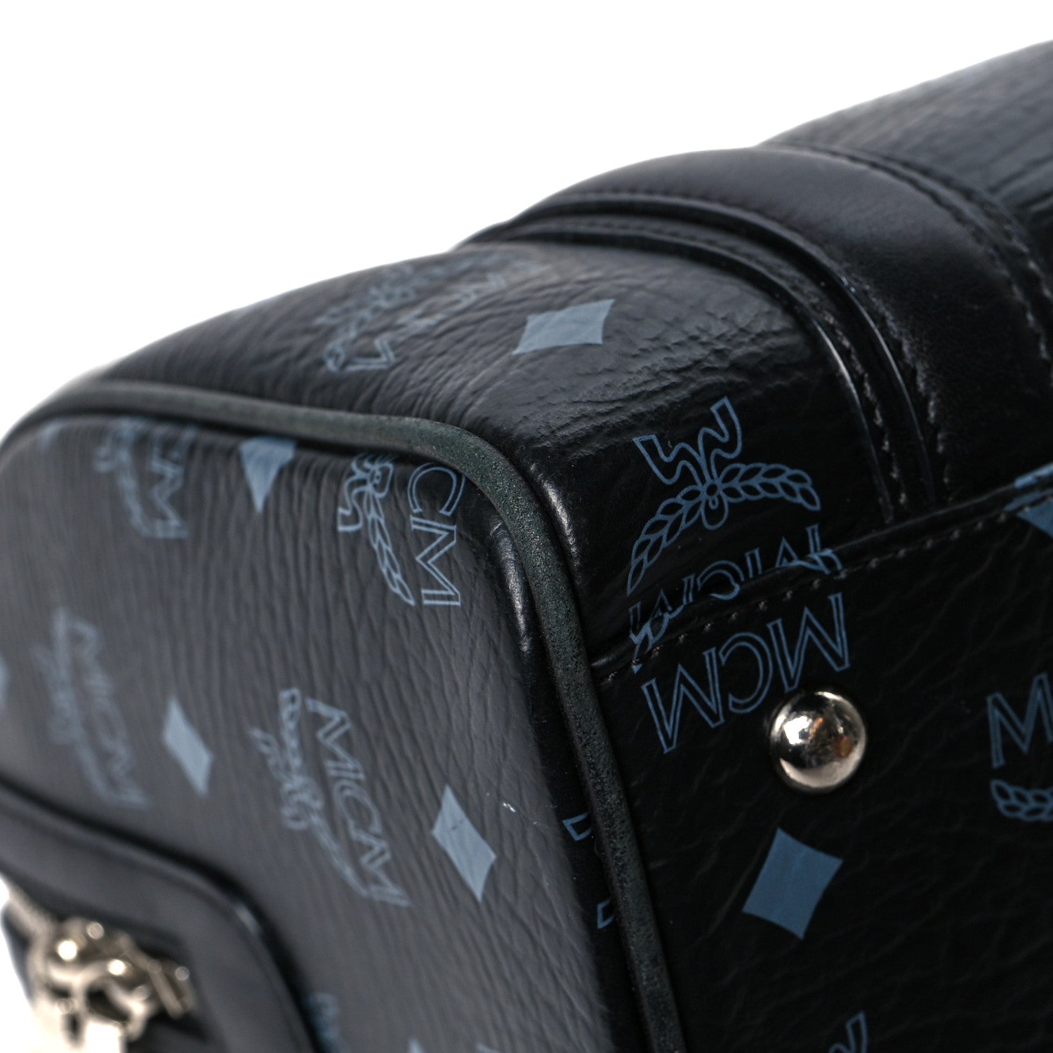 MCM Visetos Boston Bag Black 1085248 – FASHIONPHILE