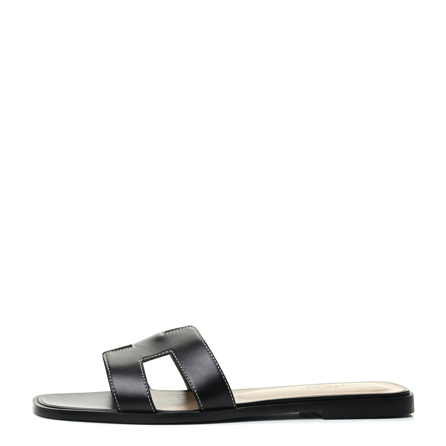 Box Calfskin Oran Sandals 41 Black