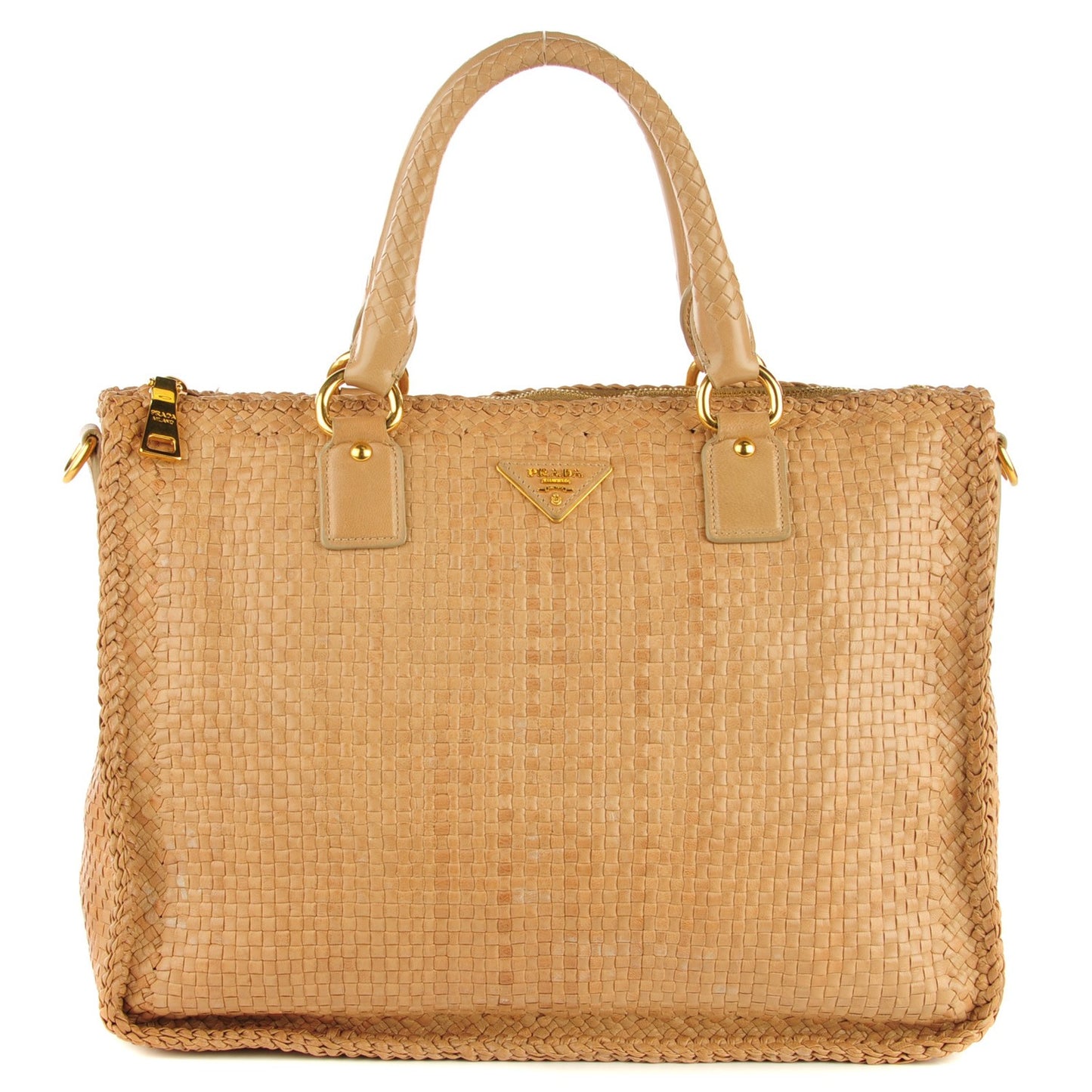 Goatskin Woven Tote Linfa