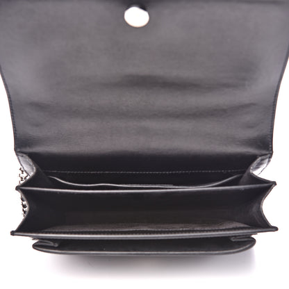 Saint Laurent Grained Calfskin Medium Monogram Sunset Black 4 of 11