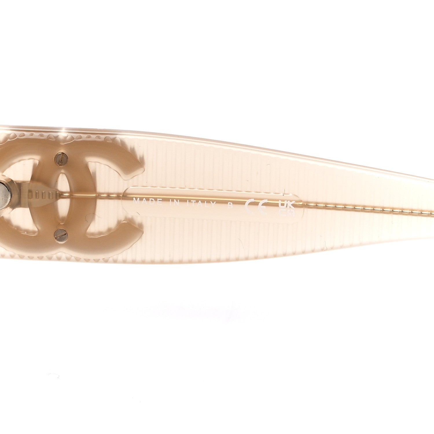 Chanel Acetate Rectangle Sunglasses 5493-A Light Yellow 6 of 8