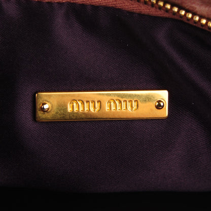 Miu Miu Vitello Shine Charm Pochette Mughetto 7 of 9