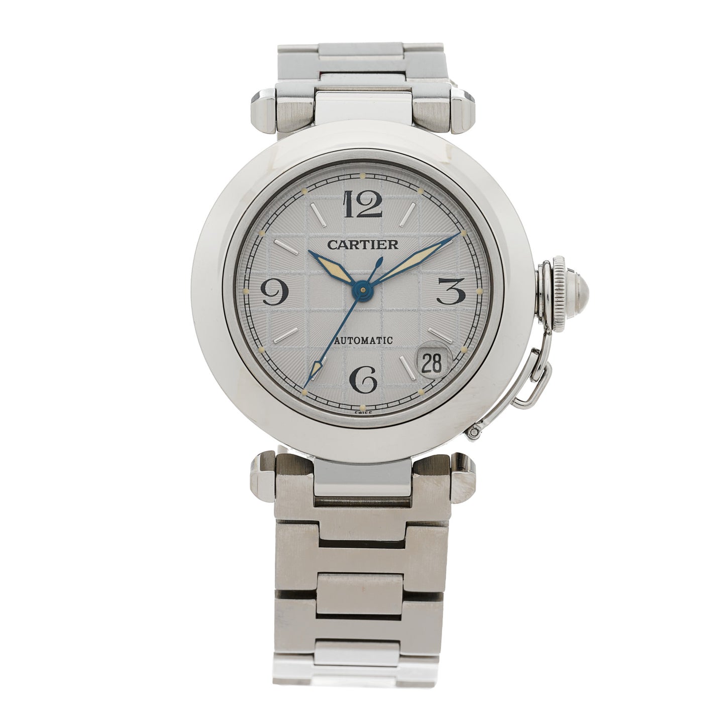 Stainless Steel 35mm Pasha C Automatic Watch Silver