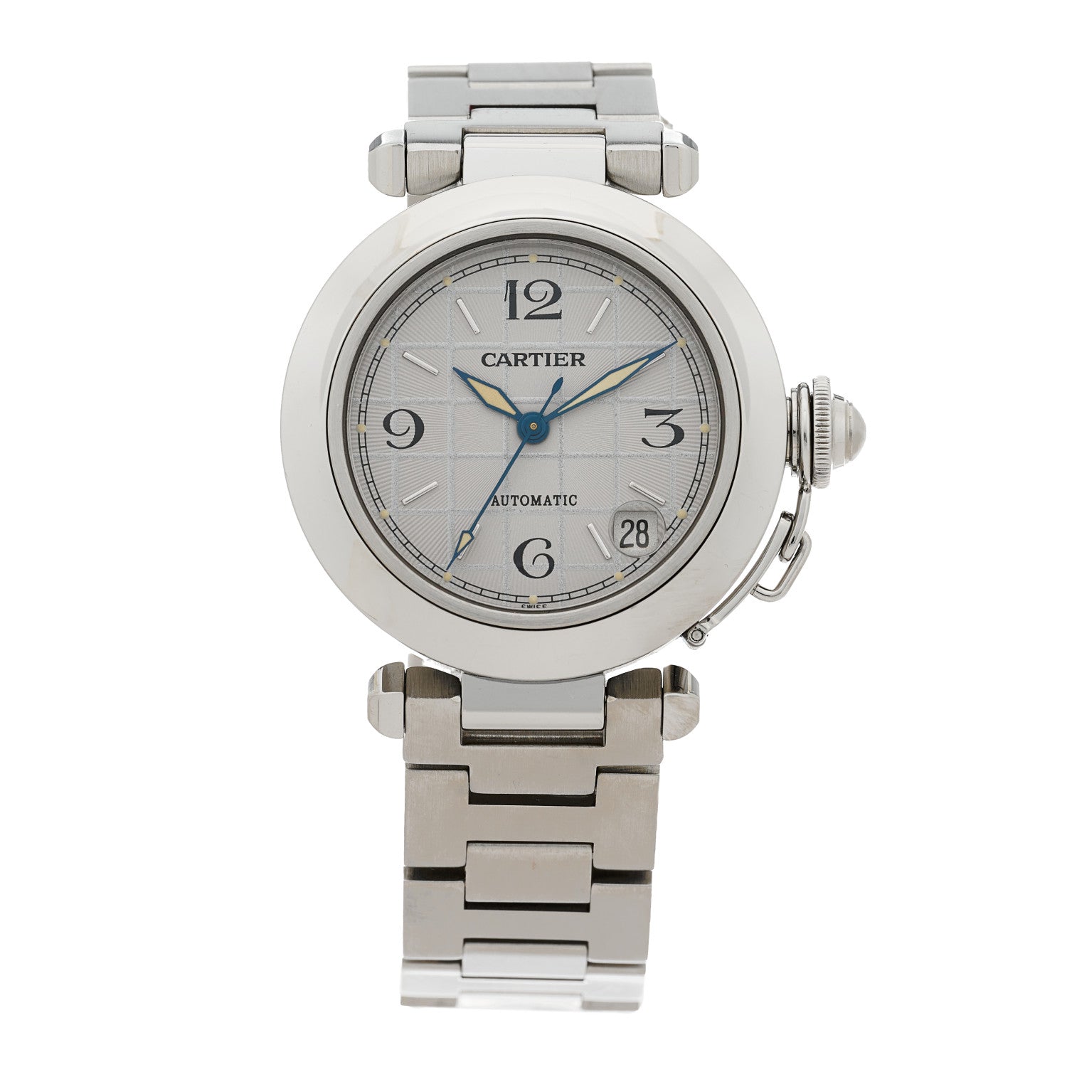 Cartier Stainless Steel 35mm Pasha C Automatic Watch Silver 1 of 4