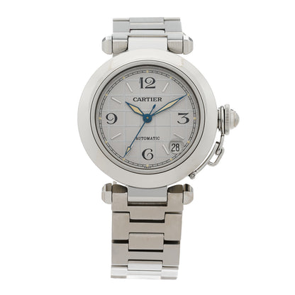 Cartier Stainless Steel 35mm Pasha C Automatic Watch Silver 1 of 4