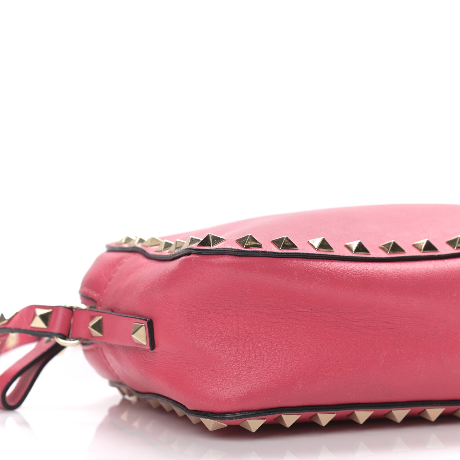 Valentino Garavani Calfskin Rockstud Camera Crossbody Bag Deep Rose 5 of 12