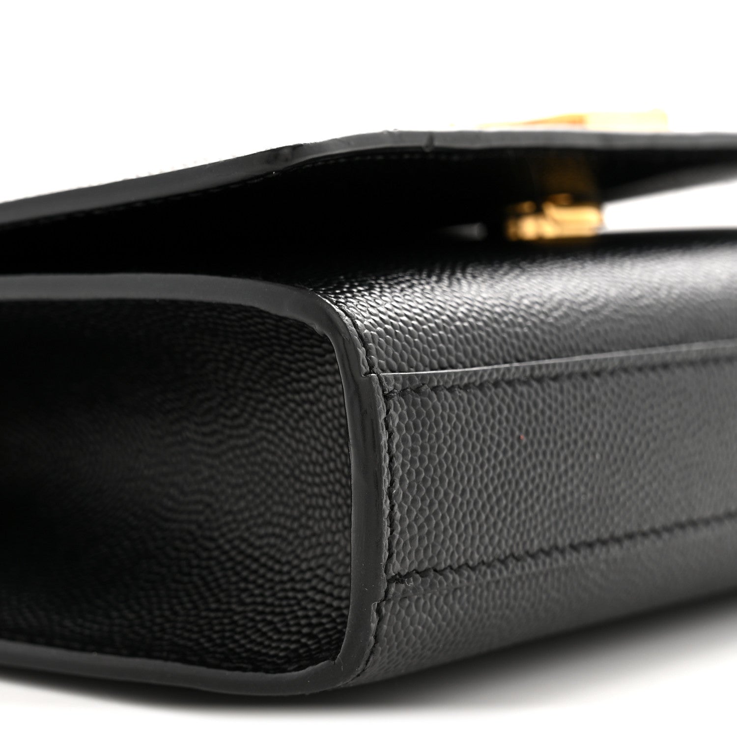Saint Laurent Grain De Poudre Small Classic Monogram Kate Satchel Black 9 of 10