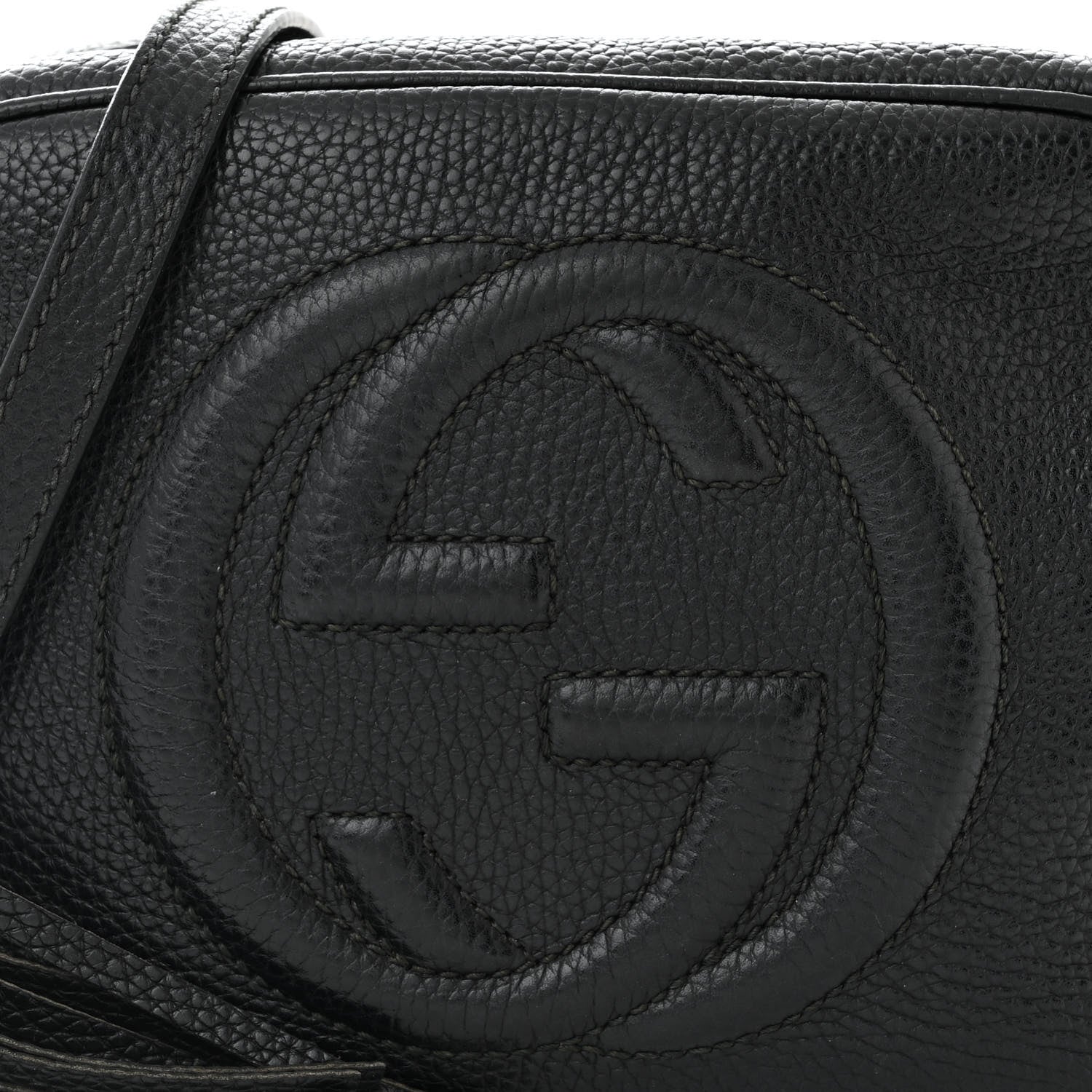 Gucci Pebbled Calfskin Small Soho Disco Bag Black 8 of 10