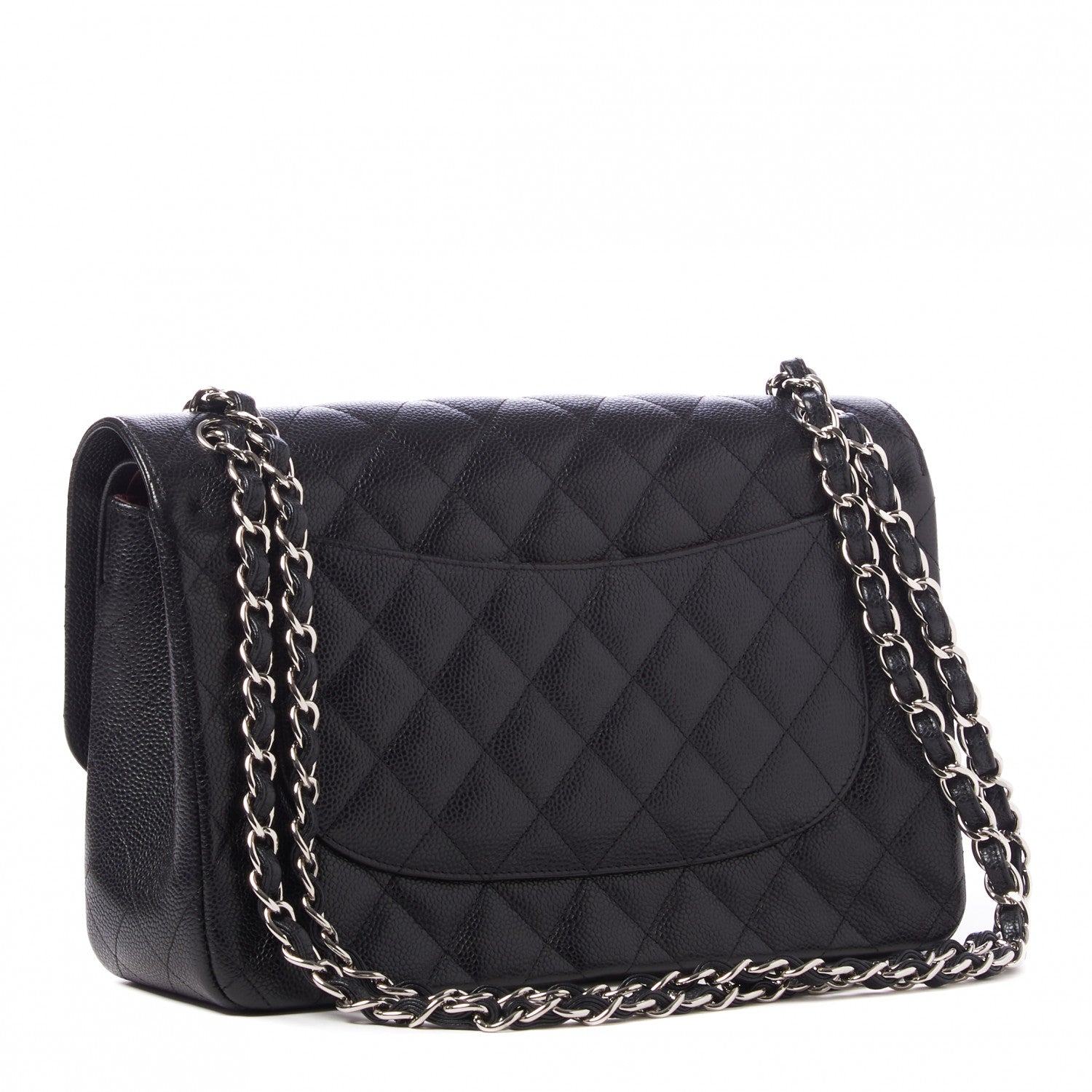 Chanel Caviar Quilted Jumbo Double Flap Black 3 of 11