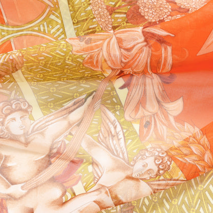 Hermes Silk Mousseline Amours Scarf 90 4 of 8
